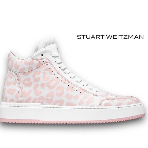 Stuart Weitzman kids platform sneakers white/pink Size US 4.5 New without box - Picture 2 of 2